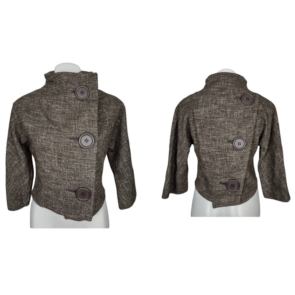 Image Haddad Buttons Back and Front Marled Jacket Size 34 (Small)